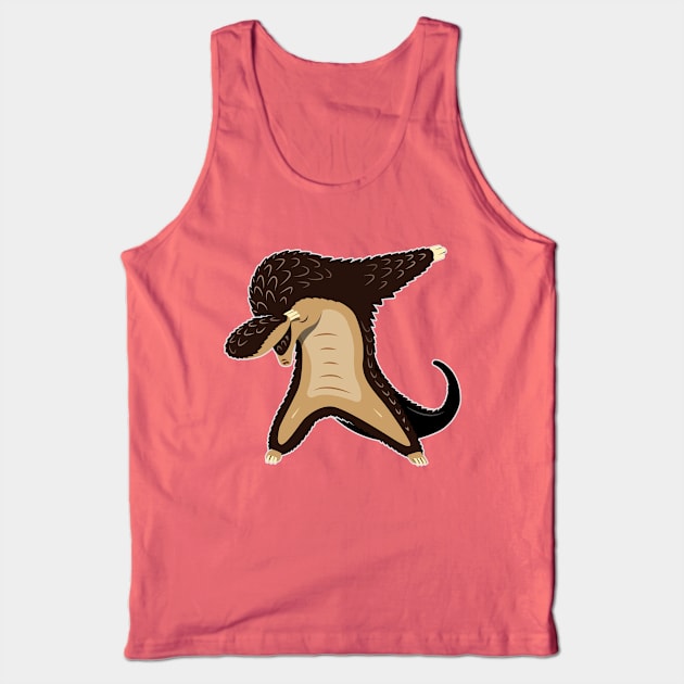 Dabbing Pangolin - Love Endangered Pangolins Tank Top by propellerhead